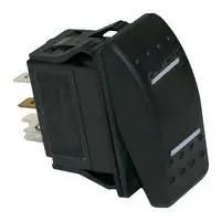 ROCKER SWITCH, DPDT, 16A, 12VDC MPX5-224ANN-NABD-1NN-S
