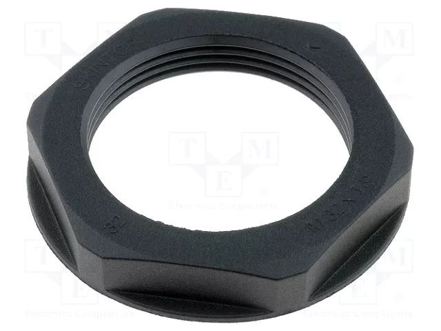 Nut; M32; polyamide; UL94V-2; 41mm; black; Thread: metric; Pitch: 1.5 LAPP SKINTOP-N32B