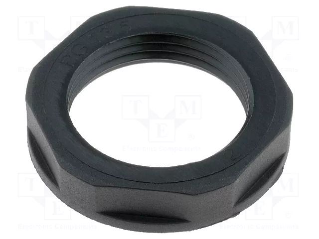 Nut; PG13,5; polyamide; UL94V-2; 27mm; black; Thread: PG; SKINTOP® LAPP SKINTOP-NPG13B
