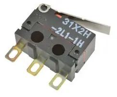 MICROSWITCH, SPDT, 2A, 125V/30V, 0.65N D2FD-2L1-1H