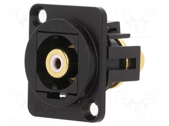 Coupler; RCA socket,both sides; FT; XLR standard; 19x24mm CLIFF CP30231MB