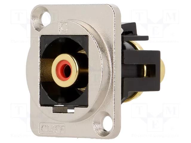 Coupler; RCA socket,both sides; FT; XLR standard; 19x24mm CLIFF CP30230M