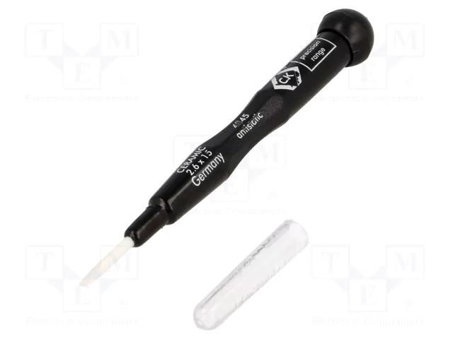Ceramic trimmer; Bit: slot; Size: SL 2.6; Blade length: 16mm C.K CK-484526
