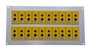 THERMOCPL CONN W/PANEL, SOCKET, K, 20WAY AS-K-FF + FSP-20