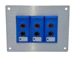 THERMOCPL CONN, W/PANEL, SOCKET, K, 3WAY JS-K-FF + FSP-3