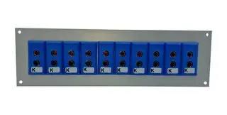 THERMOCPL CONN W/PANEL, SOCKET, K, 10WAY JS-K-FF + FSP-10