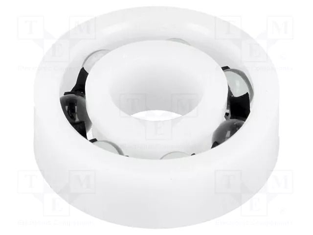 Bearing: ball; Øint: 8mm; Øout: 22mm; W: 7mm; glass; Cage: polyamide IGUS BB-608-B180-10-GL