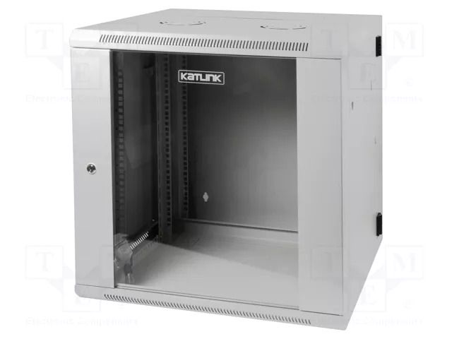 Enclosure: rack cabinet; Standard: 19"; 12U; grey; X: 600mm; Y: 600mm DIGITUS DN-WD19-12U/600