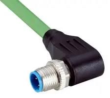 ENET/FIELDBUS CBL, M12 R/A PLUG-FREE END YN2D24-050PN1XLEAX