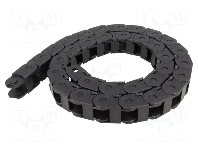 Cable chain; LIGHT; Bend.rad: 100mm; L: 986mm; Int.height: 17mm BREVETTI SR250LI050100