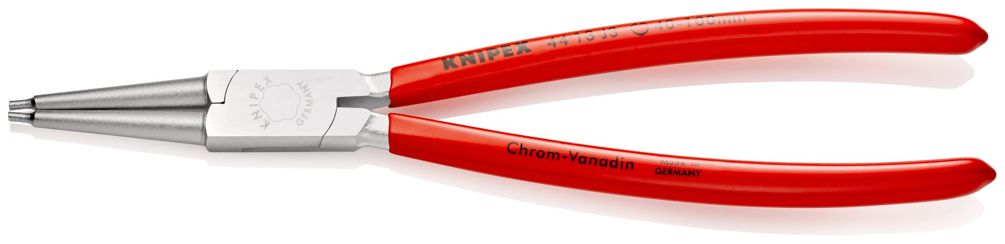 KNIPEX 44 13 J3 Circlip Pliers for internal circlips in bore holes plastic coated chrome-plated 225 mm 44 13 J3 4003773042952