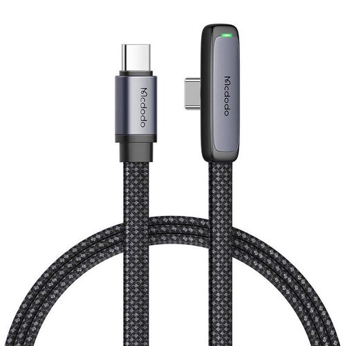 90 degree cable USB-C to USB-C Mcdodo CA-3360, 65W, 1.2m (black), Mcdodo CA-3360