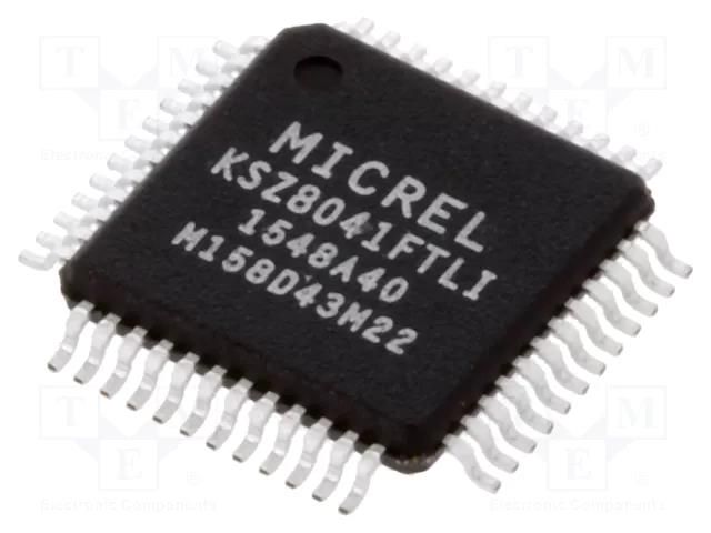 IC: transceiver; 10/100Base-T; MDC,MDI,MDI-X,MDIO,MII,RMII MICROCHIP TECHNOLOGY KSZ8041FTLI