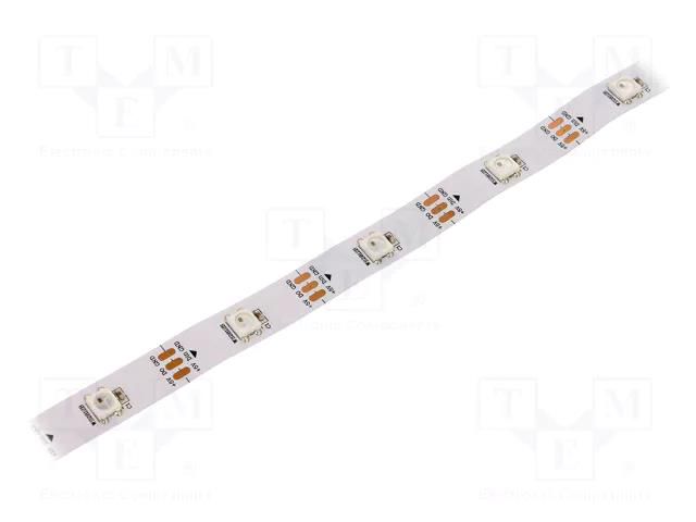Programmable LED tape; RGB; 5050; LED/m: 30; 10mm; IP20; 140°; 9W/m WORLDSEMI HCAAA30W