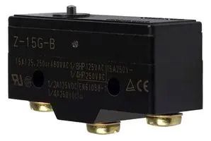 MICRO SW, ROLLER PLUNGER, SPDT, 15A 250V Z-15GQ22-B7-K