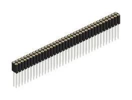 PCB RCPT, 72POS, 2ROW, 2.54MM, WIRE WRAP BL 10 72