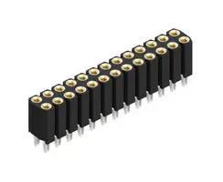 PCB RCPT, 26POS, 2ROW, 2.54MM, PRESS FIT BLP 2 26