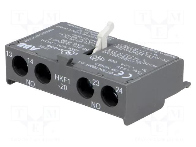 Auxiliary contacts; NO x2; front; Leads: screw terminals ABB HKF1-20