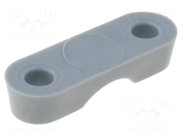 Screw mounted clamp; polyamide; grey; UL94V-2; Ømount.hole: 3mm ESSENTRA SRCC-1