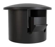 HOLE PLUG, NYLON 6, BLACK, 0.25" 62MP0250