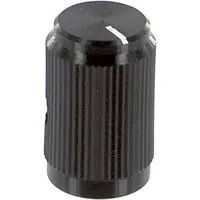 STRAIGHT KNURLED KNOB W/ LINE IND 6.37MM KB500B1/4