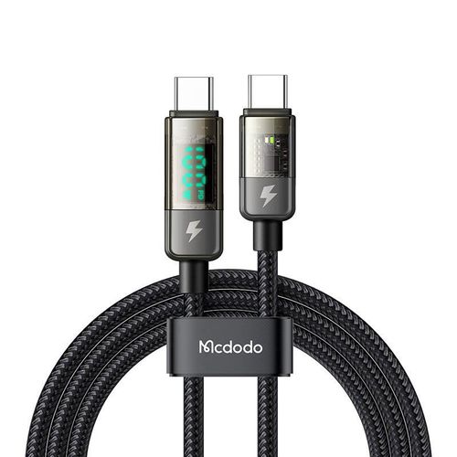 Mcdodo CA-3610 USB-C to USB-C cable, auto power off, PD 100W, 1.2m (black), Mcdodo CA-3610