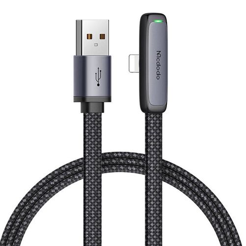 Mcdodo CA-2790 USB to lightning angle cable, 1.2m (black), Mcdodo CA-2790