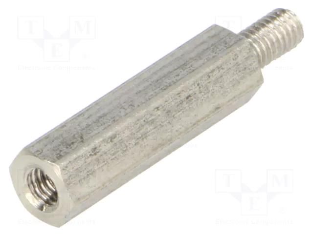 Screwed spacer sleeve; 25mm; Int.thread: M4; Ext.thread: M4 DREMEC TFM-M4X25/DR246