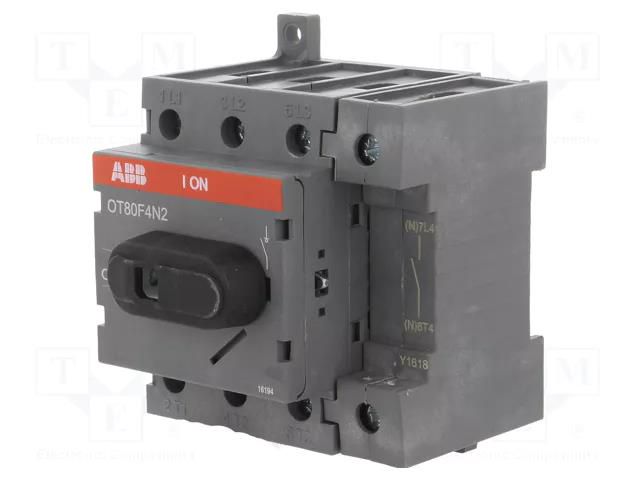 Switch-disconnector; Poles: 4; for DIN rail mounting; 80A; OT ABB OT80F4N2