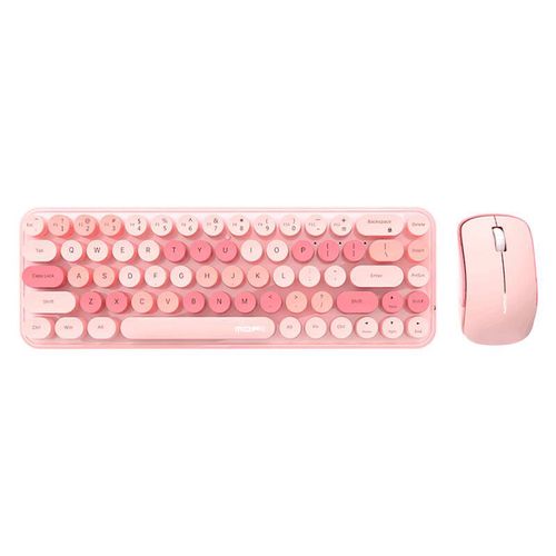 MOFII Wireless Keyboard+Mouse iBean Pro New 2.4G (Pink), MOFII iBean Pro Pink