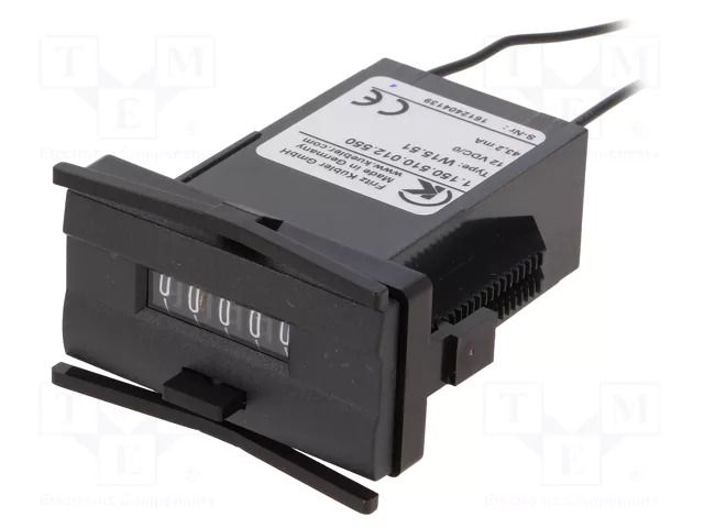 Counter: electromechanical; mechanical indicator; pulses; 99999 KÜBLER 1.150.510.012.550