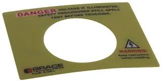 ADHESIVE-BACKED WARNING LABEL R-3W-L