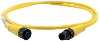 CORDSET, MALE-FEMALE, M12, 3POS, 22AWG, 2M MC37A4AC05M020