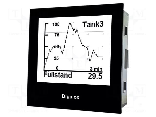 Meter: network parameters; on panel; digital,mounting; LCD TDE INSTRUMENTS DPM72-PP