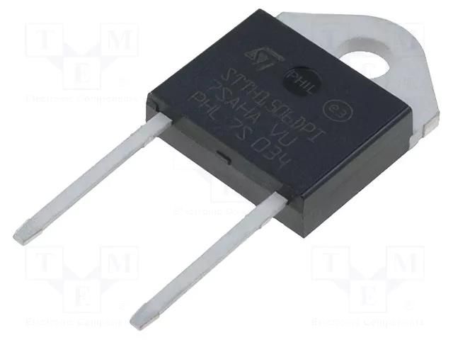 Diode: rectifying; THT; 600V; 15A; tube; Ifsm: 130A; DOP3I; 16ns STMicroelectronics STTH1506DPI