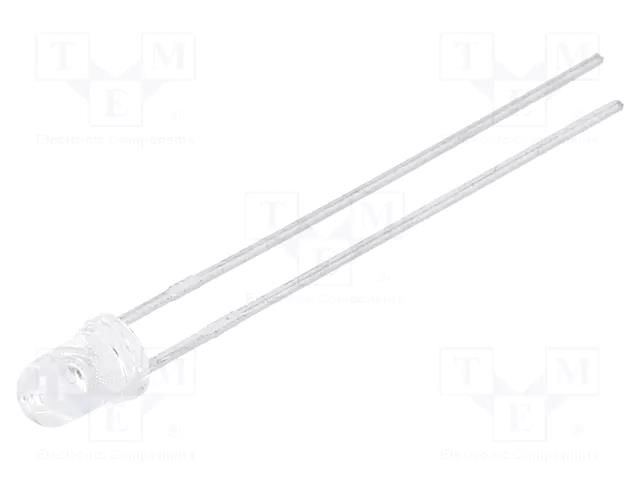 LED; red; 3mm; 240÷680mcd; 45°; Front: convex; 2.05÷2.4VDC LITEON LTL1CHKEKNN
