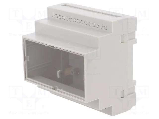 Enclosure: for DIN rail mounting; Y: 90mm; X: 87mm; Z: 65mm; ABS KRADEX Z-109JFP-ABS-V0