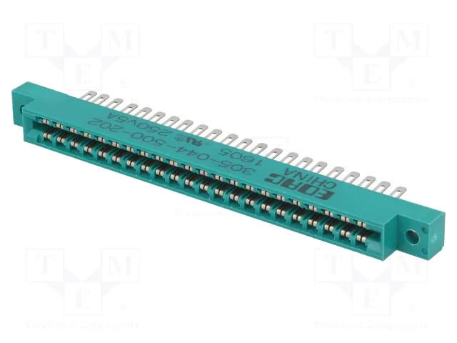 Connector: card edge; PIN: 44; soldering; gold-plated; 3.96mm; 305 EDAC 305-044-500-202