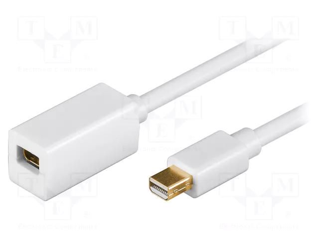 Cable; mini DisplayPort socket,mini DisplayPort plug; 2m; white Goobay MC.2120.020WH