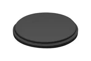 BEZEL, PUSHBUTTON, ROUND, BLACK 5.00.888.504/0100