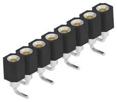 CONN, SIP SOCKET, 8P, 1ROW, 2.54MM, SMD 2485259-2