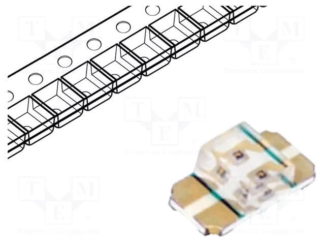 LED; red/green; SMD; 1206; 2÷2.4/2÷2.4VDC; 3.2x1.6x1.1mm; 130° LITEON LTST-C235KGKRKT