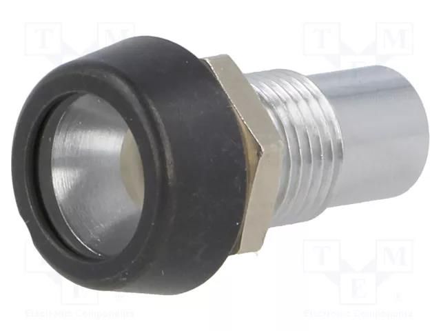 LED holder; 5mm; metal; convex; IP67 SIGNAL-CONSTRUCT SMP3089