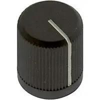 ROUND KNURLED KNOB, 6.35MM 3488-2B