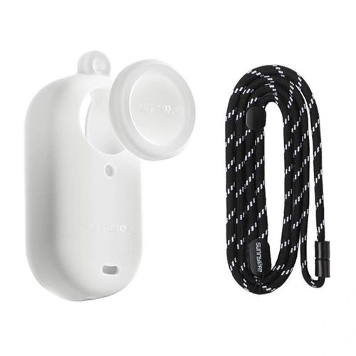 Silicone case with a leash Sunnylife for Insta360 GO 3S (white), Sunnylife G3S-BHT837-W