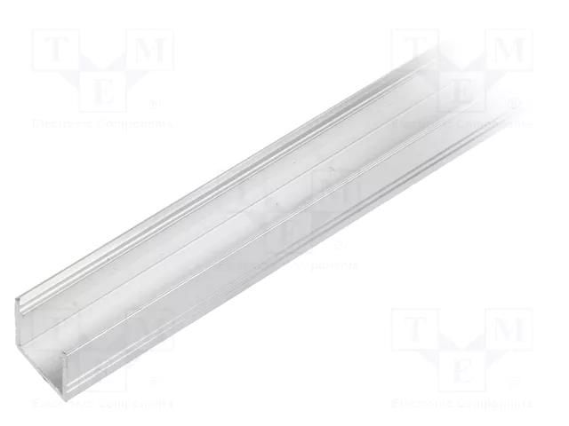 Profiles for LED modules; natural; L: 1m; SMART10; aluminium TOPMET TOP-SMART10-1M