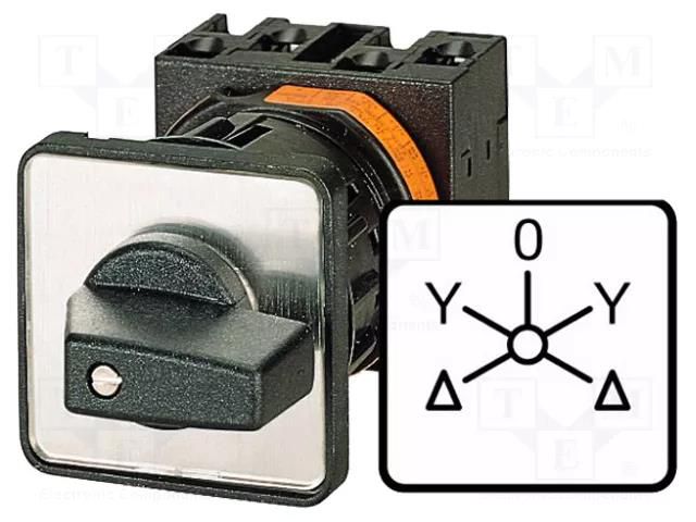 Switch: reversing star-delta cam switch; Stabl.pos: 5; 63A; 22kW EATON ELECTRIC T5B-5-15876/E