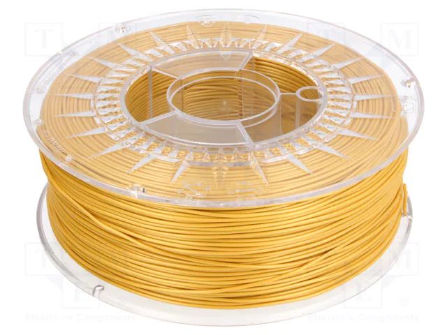 Filament: PLA; Ø: 1.75mm; golden; 200÷235°C; 1kg DEVIL DESIGN DEV-PLA-1.75-GOL