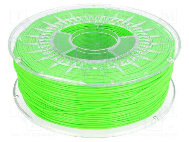 Filament: PLA; Ø: 1.75mm; green (light); 200÷235°C; 1kg DEVIL DESIGN DEV-PLA-1.75-BGR