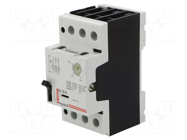 Motor breaker; 230÷690VAC; for DIN rail mounting; IP30; -5÷40°C LEGRAND 606810